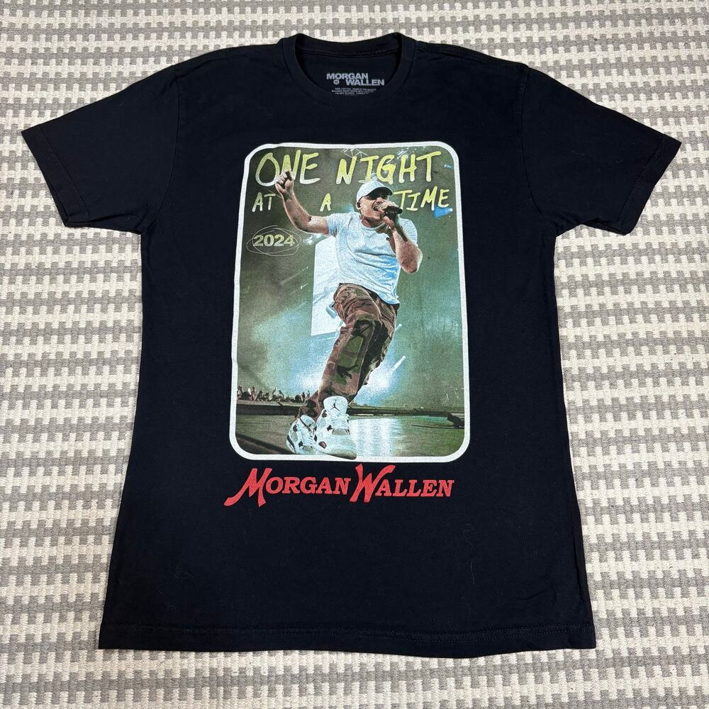 Morgan Wallen One Night‎ At A Time 2024 World Tour Concert T-Shirt Size Medium
